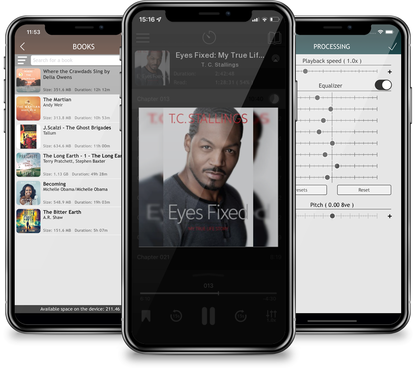 Audiobook Eyes Fixed: My True Life Story by T. C. Stallings