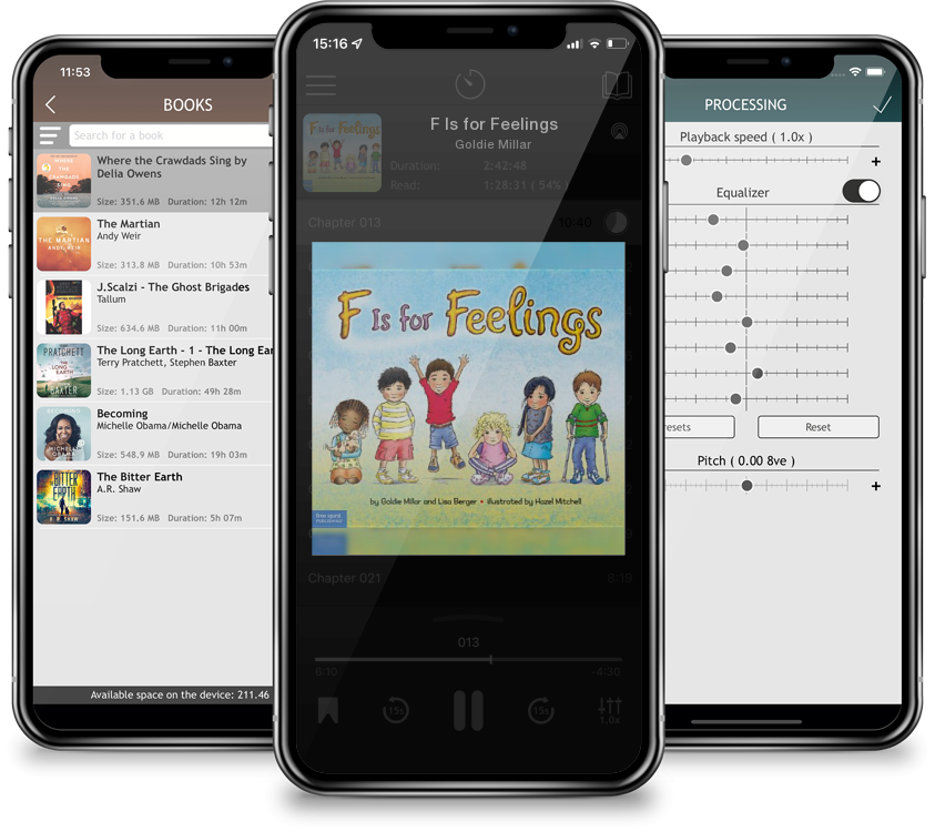 Audiobook F Is for Feelings by Goldie Millar