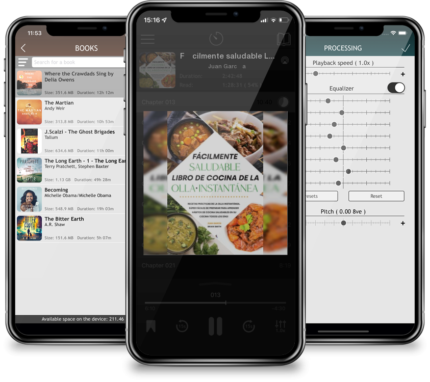 Audiobook Fácilmente saludable Libro de cocina de la olla instantánea: Recetas prácticas de la olla instantánea, súper fáciles de preparar para Aprender hábitos by Juan García