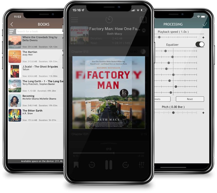 Audiobook Factory Man: How One Furniture Maker Battled Offshoring, Stayed Local - and Helped Save an American Town by Beth Macy
