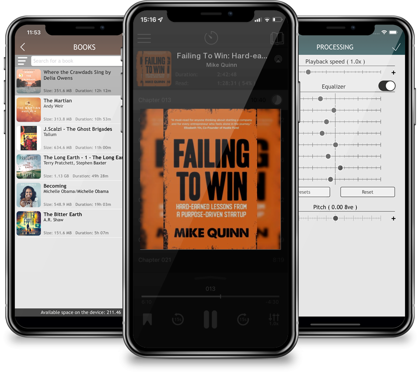 Listen Failing To Win: Hard-earned lessons from a purpose-driven startup by Mike Quinn in MP3 Audiobook Player for free