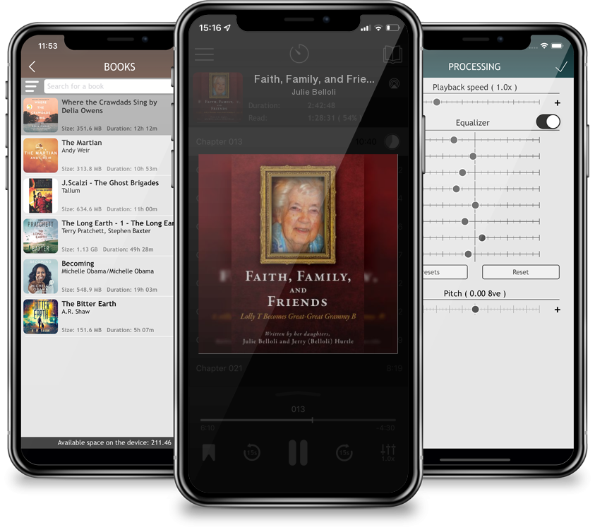 Audiobook Faith, Family, and Friends: Lolly T Becomes Great-Great Grammy B by Julie Belloli