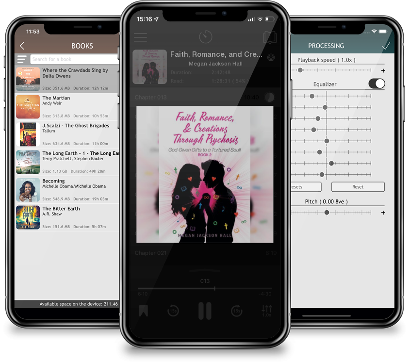 Audiobook Faith, Romance, and Creations Through Psychosis: God-Given Gifts to a Tortured Soul! Book 2 by Megan Jackson Hall