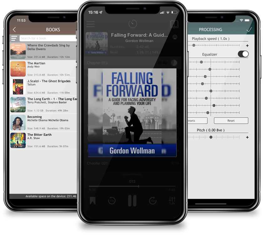 Audiobook Falling Forward: A Guide for Facing Adversity and Planning Your Life by Gordon Wollman