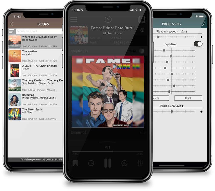 Audiobook Fame: Pride: Pete Buttigieg, Anderson Cooper, Tom Daley, Freddie Mercury and Ryan Murphy by Michael Frizell