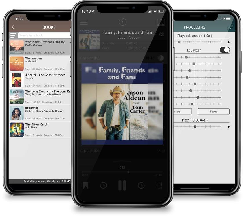 Audiobook Family, Friends and Fans by Jason Aldean