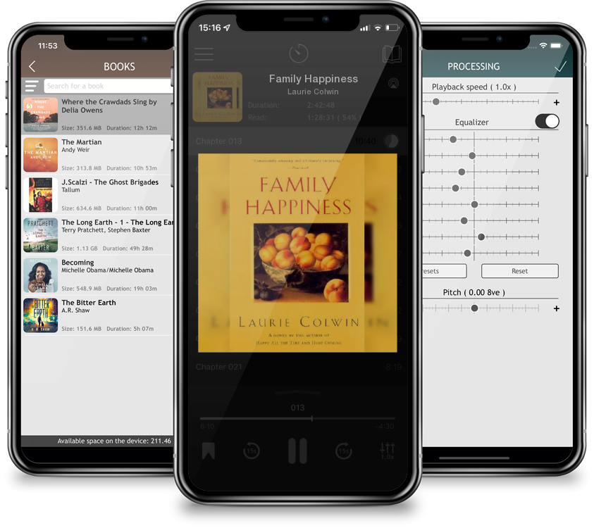 Listen Family Happiness by Laurie Colwin in MP3 Audiobook Player for free