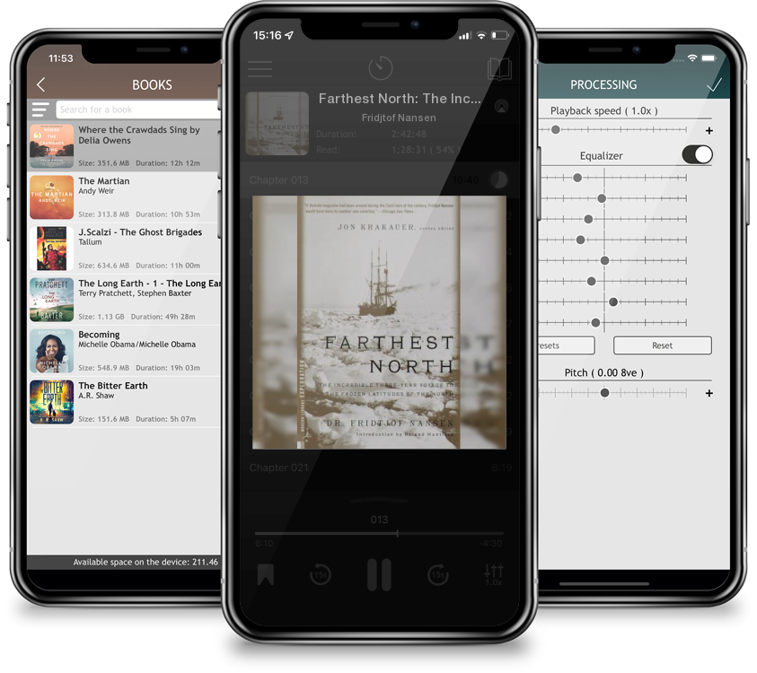 Audiobook Farthest North: The Incredible Three-Year Voyage to the Frozen Latitudes of the North (Modern Library Exploration) by Fridjtof Nansen