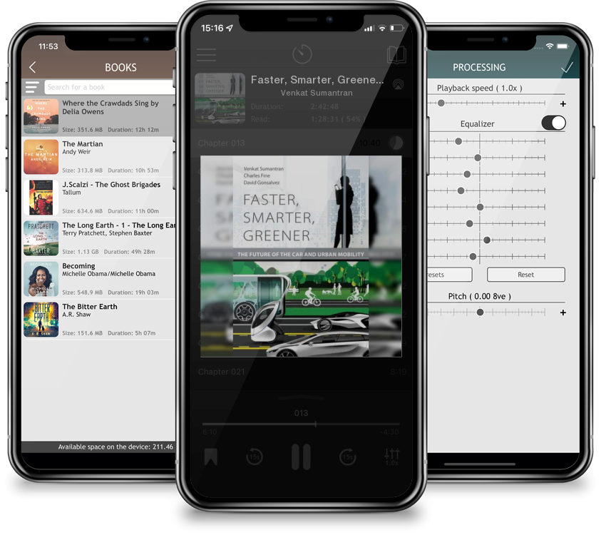 Audiobook Faster, Smarter, Greener: The Future of the Car and Urban Mobility by Venkat Sumantran