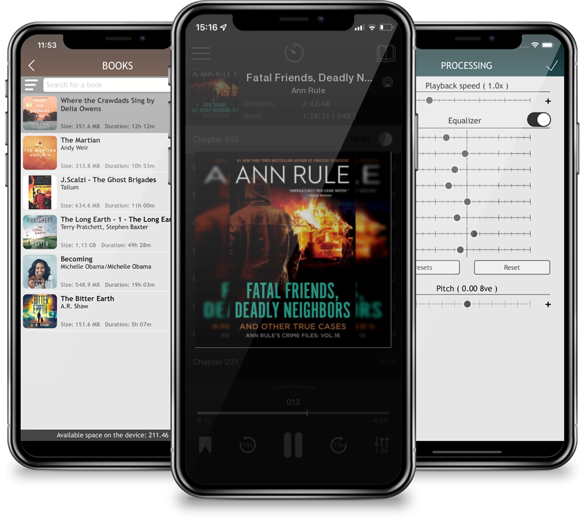 Listen Fatal Friends, Deadly Neighbors: Ann Rule's Crime Files Volume 16 by Ann Rule in MP3 Audiobook Player for free
