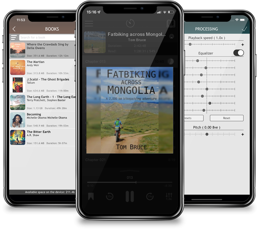 Audiobook Fatbiking across Mongolia: A 2,000 kilometre bikepacking adventure by Tom Bruce