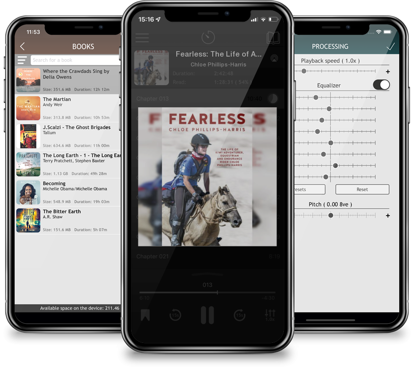 Audiobook Fearless: The Life of Adventurer, Equestrian and Endurance Rider Chloe Phillips-Harris by Chloe Phillips-Harris