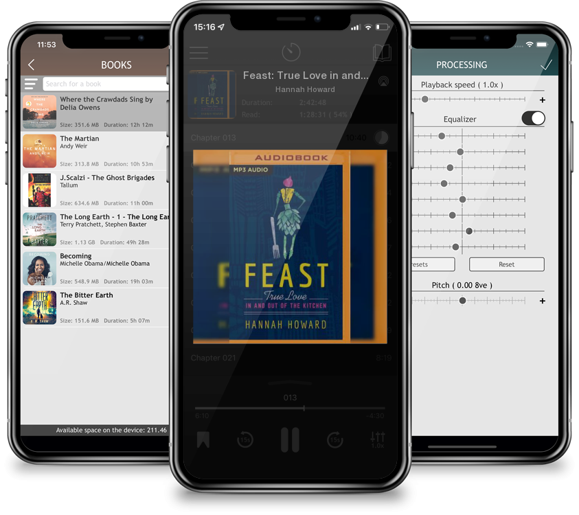 Audiobook Feast: True Love in and Out of the Kitchen (MP3 CD) by Hannah Howard