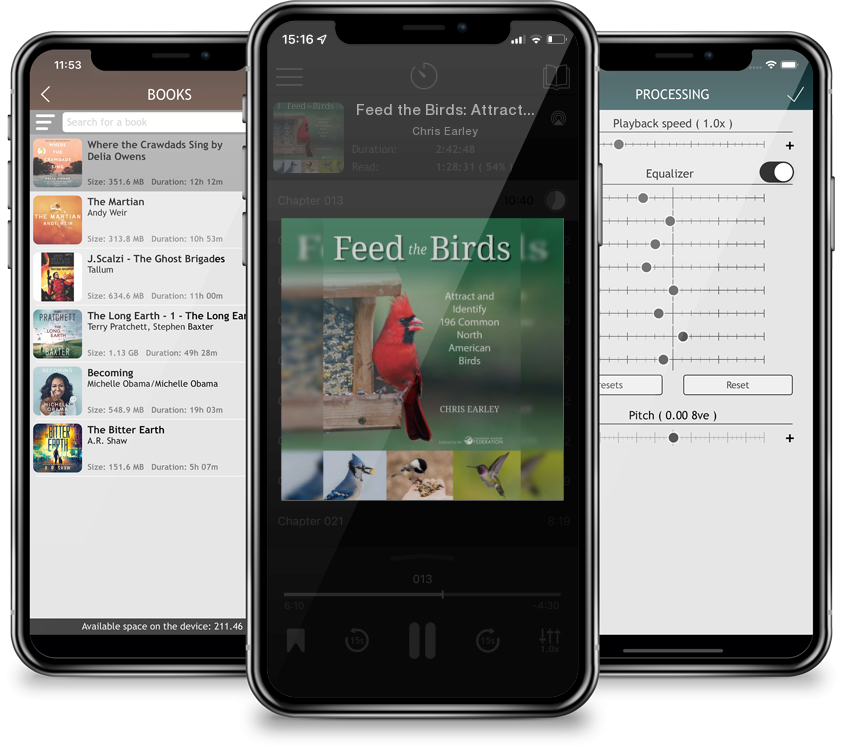 Listen Feed the Birds: Attract and Identify 196 Common North American Birds by Chris Earley in MP3 Audiobook Player for free