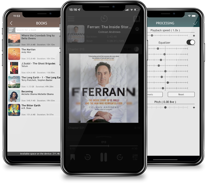 Listen Ferran: The Inside Story of El Bulli and the Man Who Reinvented Food by Colman Andrews in MP3 Audiobook Player for free