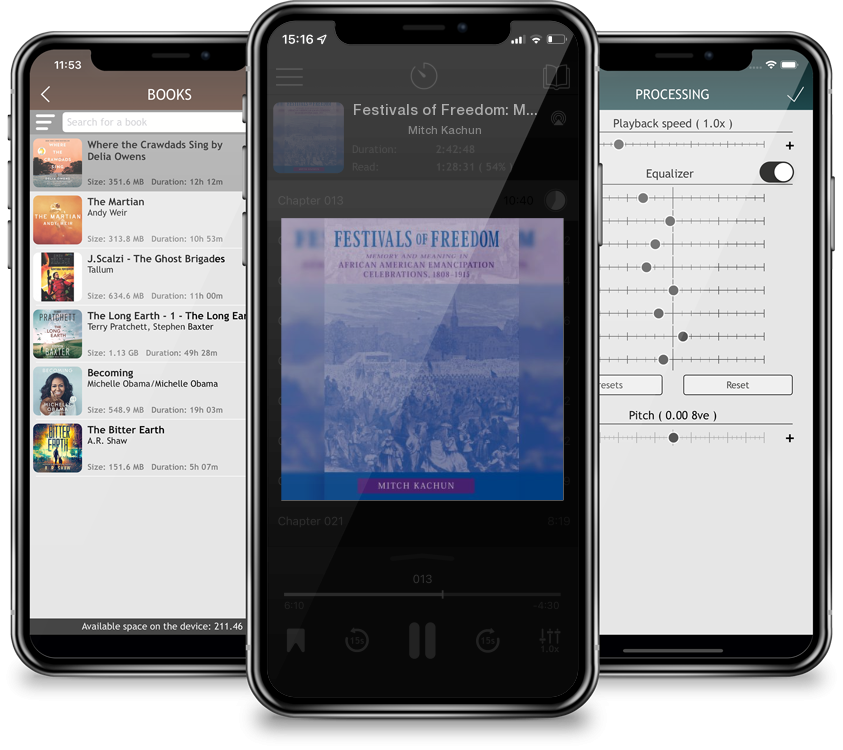 Audiobook Festivals of Freedom: Memory and Meaning in African American Emancipation Celebrations, 1808-1915 by Mitch Kachun