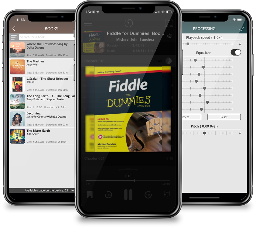 Audiobook Fiddle for Dummies: Book + Online Video and Audio Instruction by Michael John Sanchez