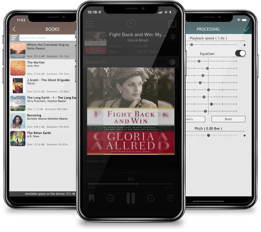 Audiobook Fight Back and Win: My Thirty-Year Fight Against Injustice--And How You Can Win Your Own Battles by Gloria Allred