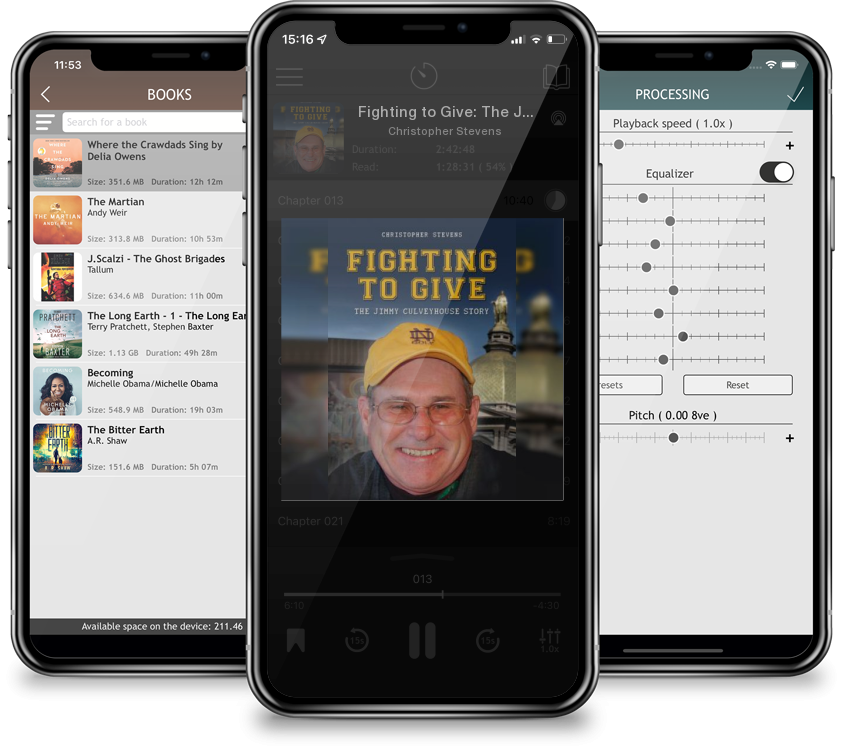 Audiobook Fighting to Give: The Jimmy Culveyhouse Story by Christopher Stevens