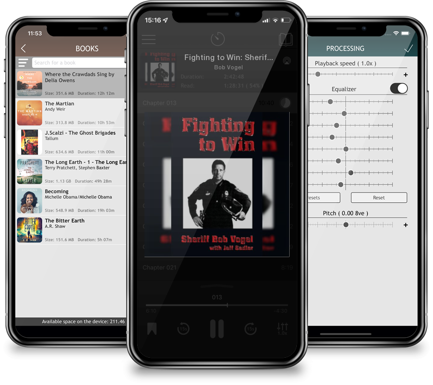 Listen Fighting to Win: Sheriff Bob Vogel by Bob Vogel in MP3 Audiobook Player for free