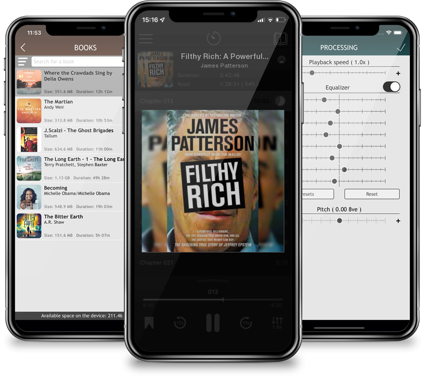 Audiobook Filthy Rich: A Powerful Billionaire, the Sex Scandal that Undid Him, and All the Justice that Money Can Buy: The Shocking True Story of Jeffrey Epstein (James Patterson True Crime #2) by James Patterson