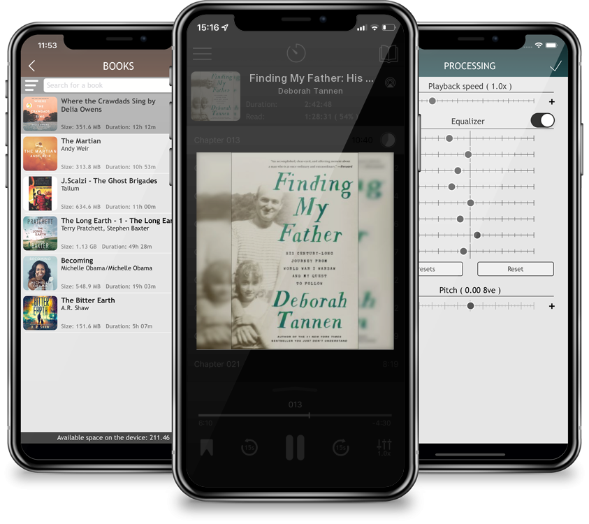 Listen Finding My Father: His Century-Long Journey from World War I Warsaw and My Quest to Follow by Deborah Tannen in MP3 Audiobook Player for free