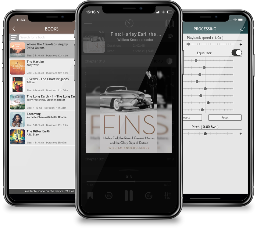 Audiobook Fins: Harley Earl, the Rise of General Motors, and the Glory Days of Detroit by William Knoedelseder