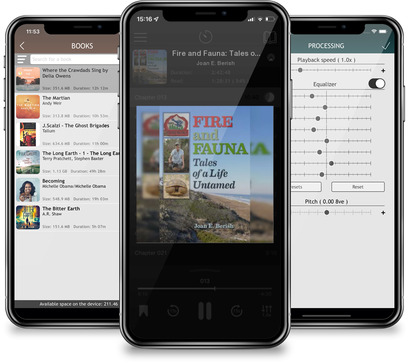 Audiobook Fire and Fauna: Tales of a Life Untamed (Integrative Natural History Series, sponsored by Texas Research Institute for Environmental Studies, Sam Houston State University) by Joan E. Berish