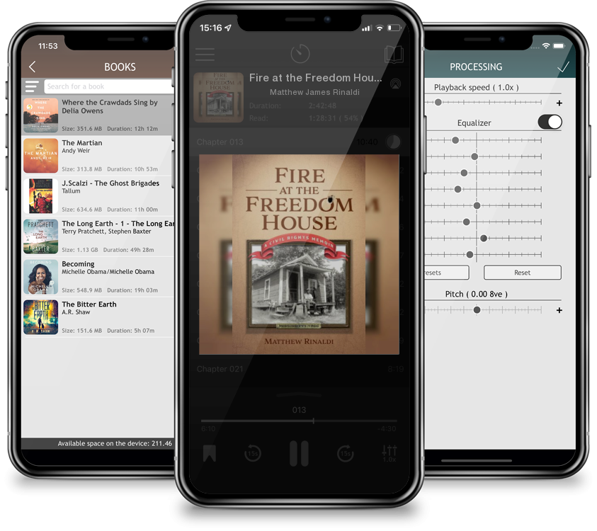 Listen Fire at the Freedom House by Matthew James Rinaldi in MP3 Audiobook Player for free