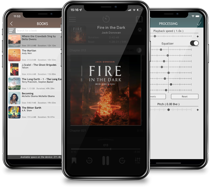 Audiobook Fire in the Dark by Jack Donovan