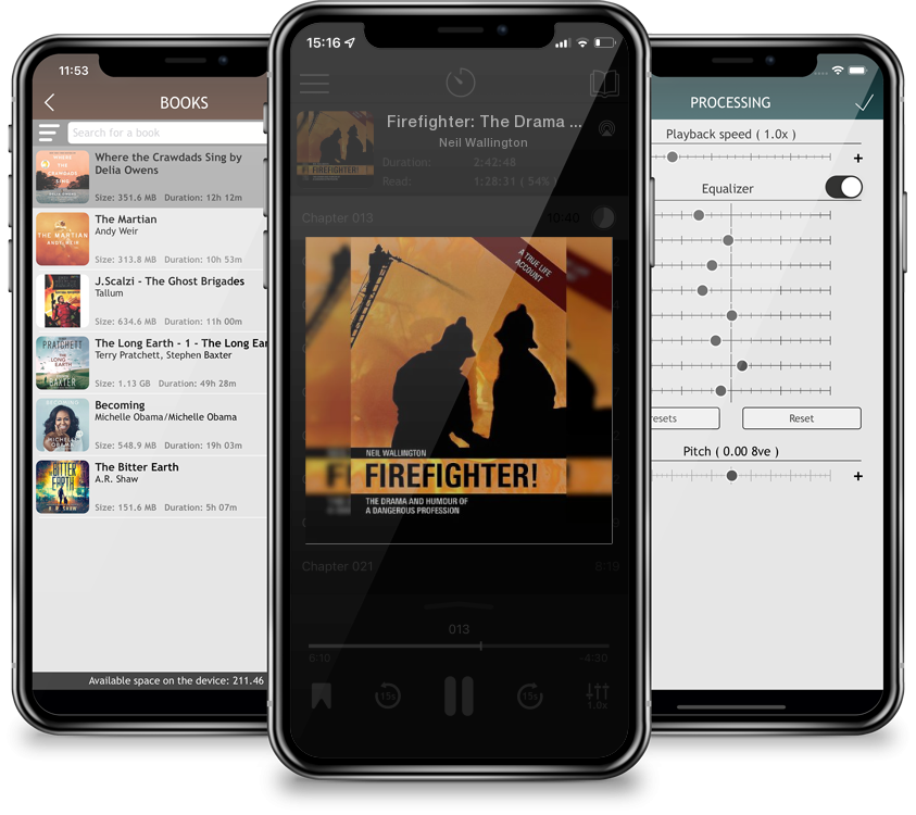 Audiobook Firefighter: The Drama and Humour of a Dangerous Profession by Neil Wallington