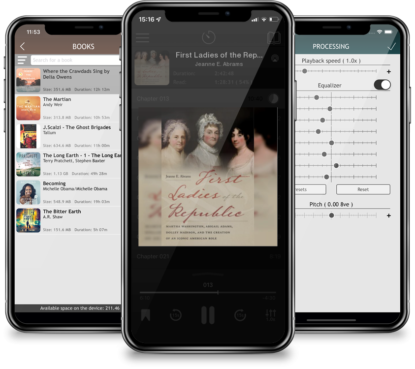 Audiobook First Ladies of the Republic: Martha Washington, Abigail Adams, Dolley Madison, and the Creation of an Iconic American Role by Jeanne E. Abrams