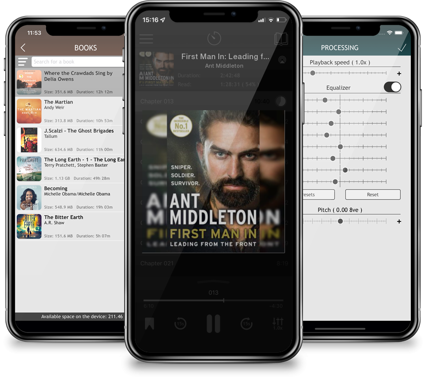 Audiobook First Man In: Leading from the Front by Ant Middleton