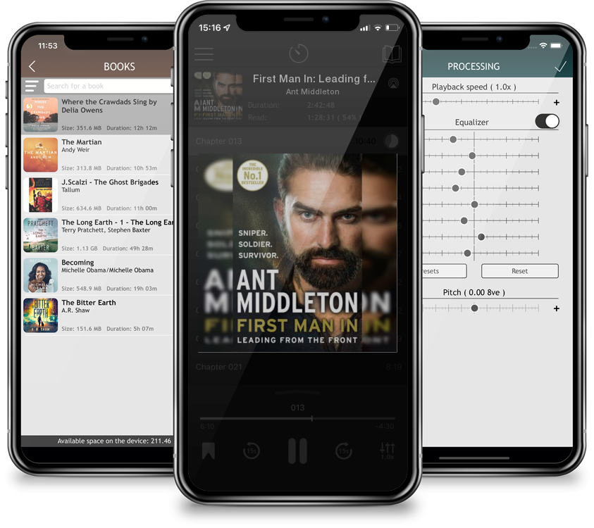 Listen First Man In: Leading from the Front by Ant Middleton in MP3 Audiobook Player for free