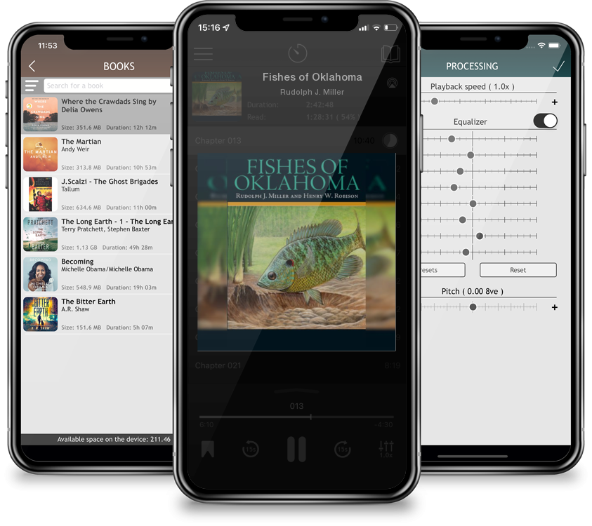Audiobook Fishes of Oklahoma by Rudolph J. Miller