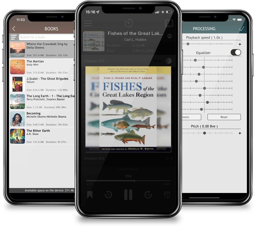 Listen Fishes of the Great Lakes Region, Revised Edition by Carl L. Hubbs in MP3 Audiobook Player for free