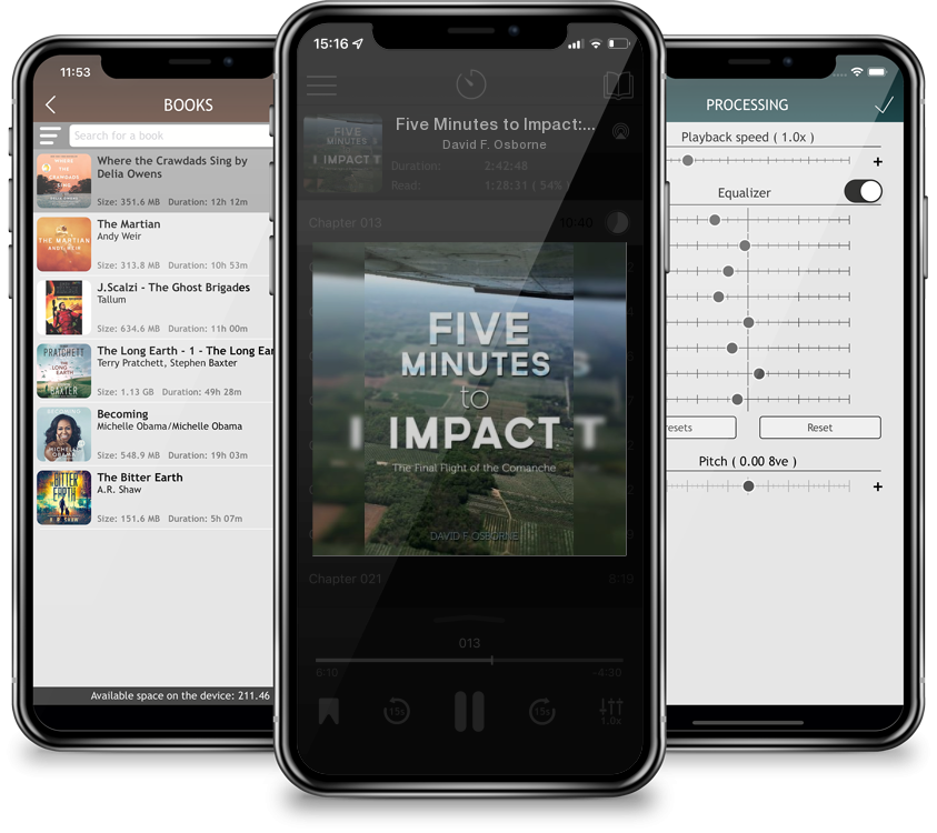 Audiobook Five Minutes to Impact: The Final Flight of the Comanche by David F. Osborne