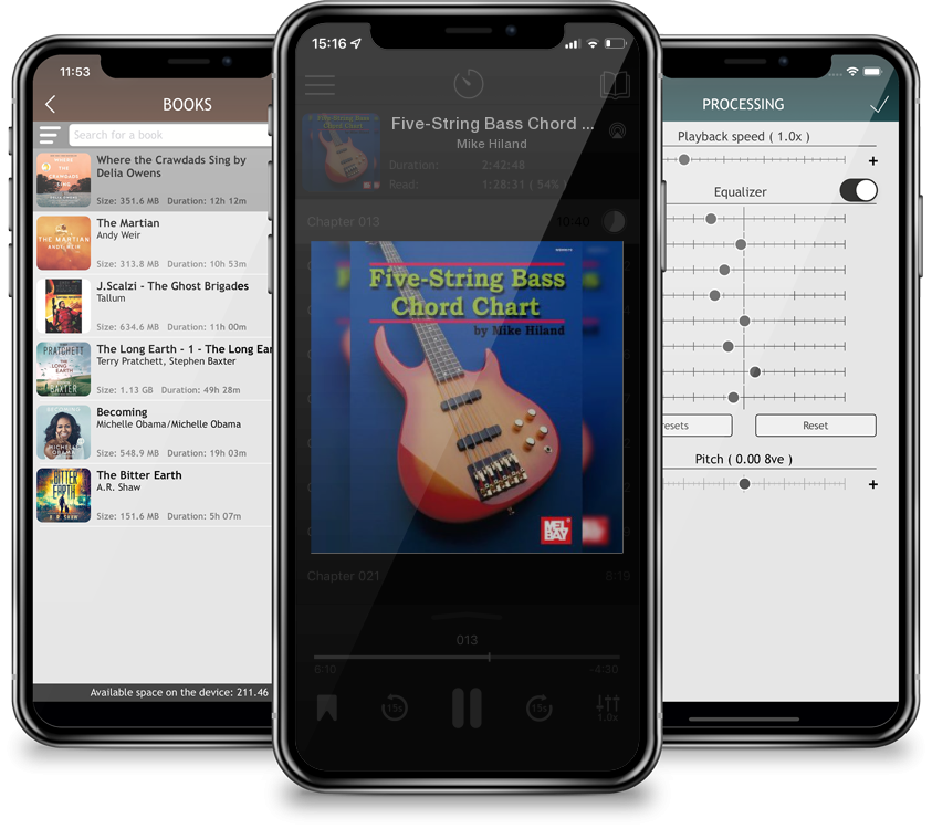 Audiobook Five-String Bass Chord Chart by Mike Hiland