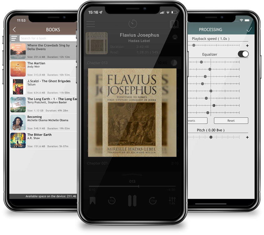 Listen Flavius Josephus by Hadas Lebel in MP3 Audiobook Player for free