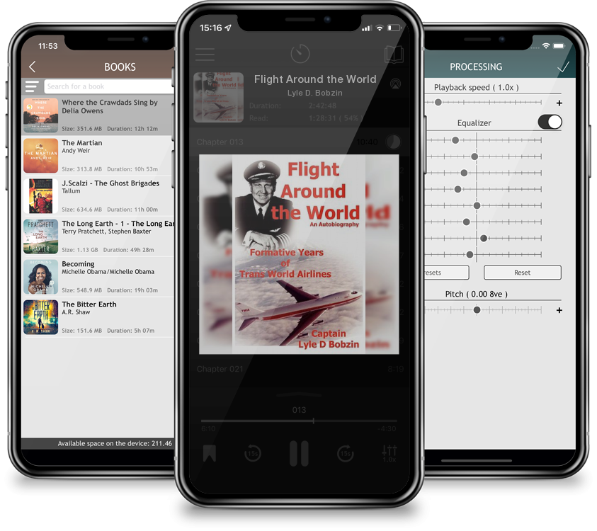 Audiobook Flight Around the World by Lyle D. Bobzin