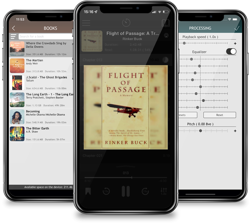 Listen Flight of Passage: A True Story by Rinker Buck in MP3 Audiobook Player for free