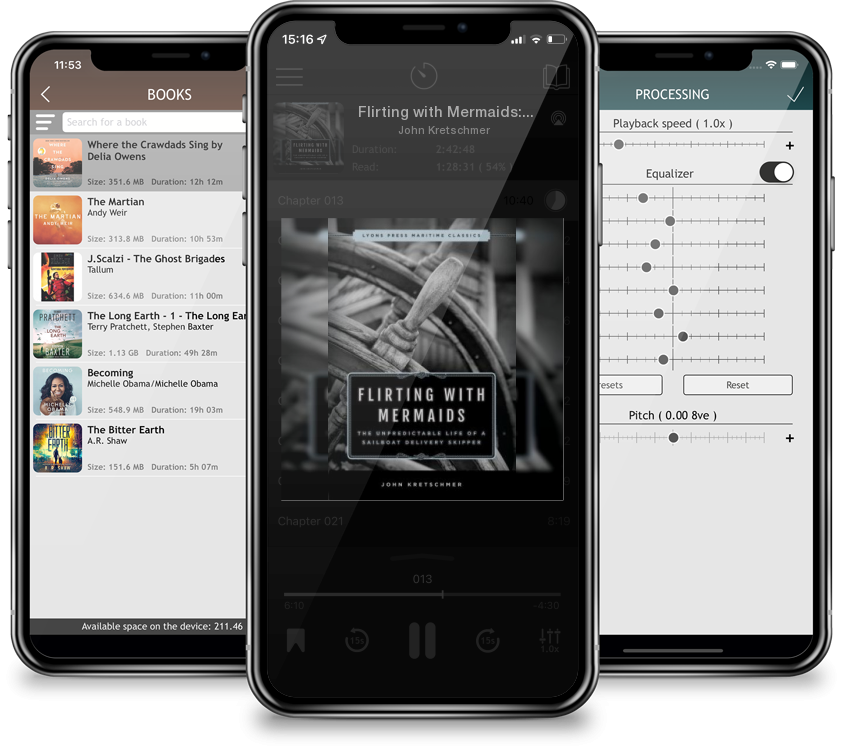 Audiobook Flirting with Mermaids: The Unpredictable Life of a Sailboat Delivery Skipper: Lyons Press Maritime Classics by John Kretschmer