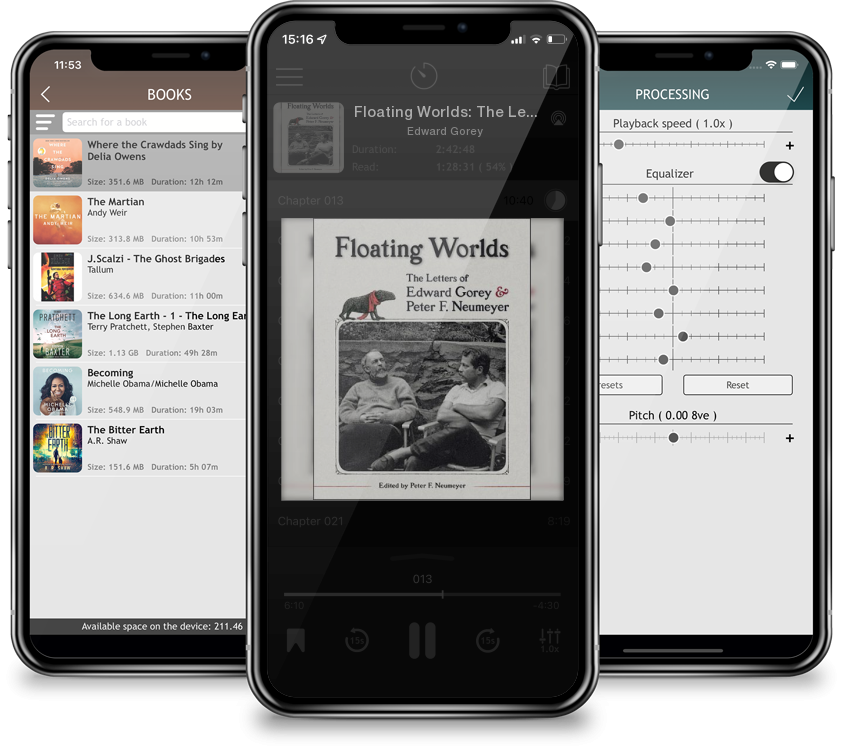 Audiobook Floating Worlds: The Letters of Edward Gorey & Peter F. Neumeyer by Edward Gorey