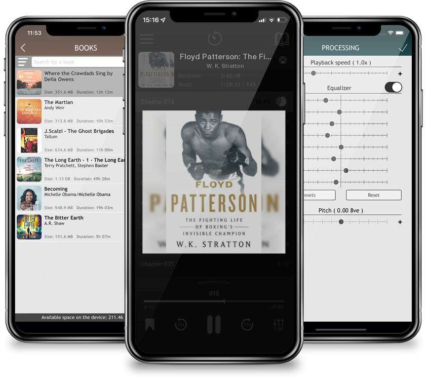 Listen Floyd Patterson: The Fighting Life of Boxing’s Invisible Champion by W. K. Stratton in MP3 Audiobook Player for free