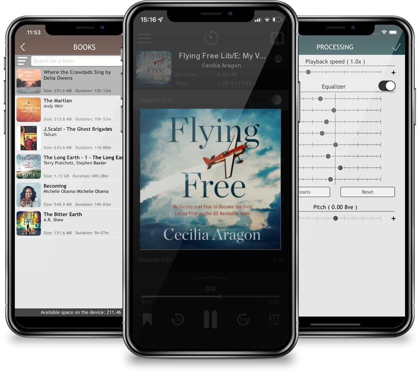 Audiobook Flying Free Lib/E: My Victory Over Fear to Become the First Latina Pilot on the Us Aerobatic Team (Compact Disc) by Cecilia Aragon