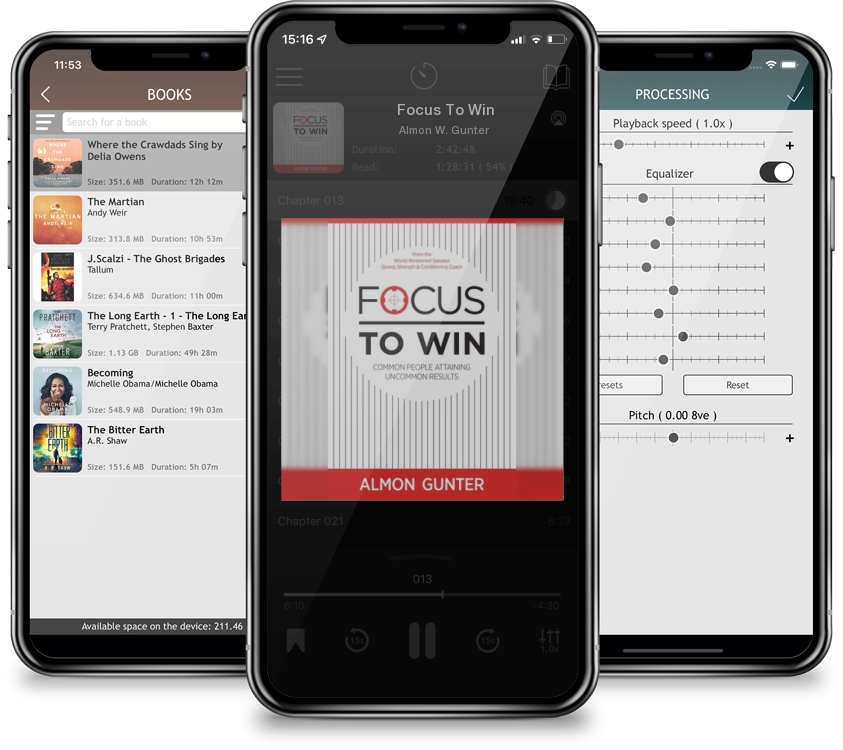 Listen Focus To Win by Almon W. Gunter in MP3 Audiobook Player for free