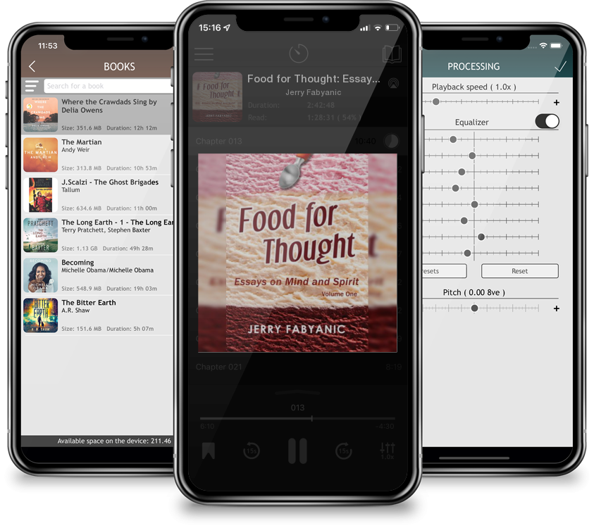 Audiobook Food for Thought: Essays on Mind and Spirit (Volume 1) by Jerry Fabyanic