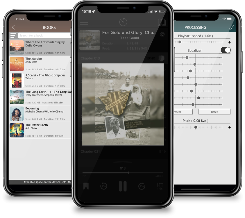 Audiobook For Gold and Glory: Charlie Wiggins and the African-American Racing Car Circuit by Todd Gould