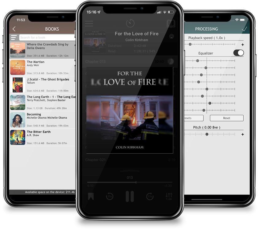 Audiobook For the Love of Fire by Colin Kirkham