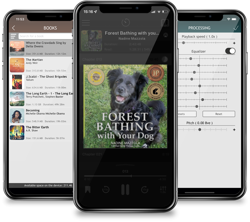 Audiobook Forest Bathing with your Dog by Nadine Mazzola